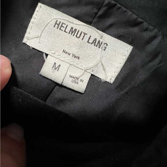 Helmut Lang Jean/Leather Double Zip Asymmetrical Jacket- Medium - Picture 9 of 12